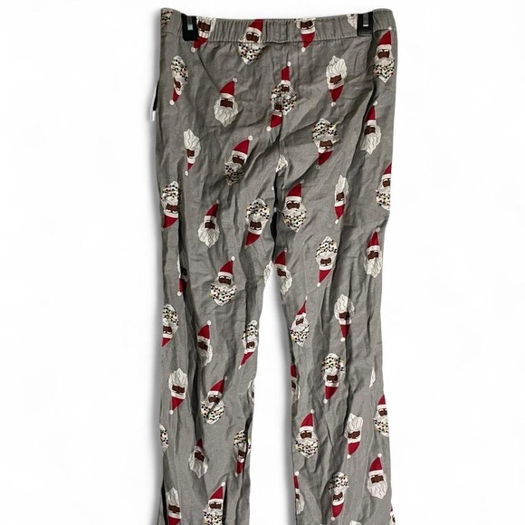 Old Navy Gray Santa Print Pajama Pants - Picture 3 of 3